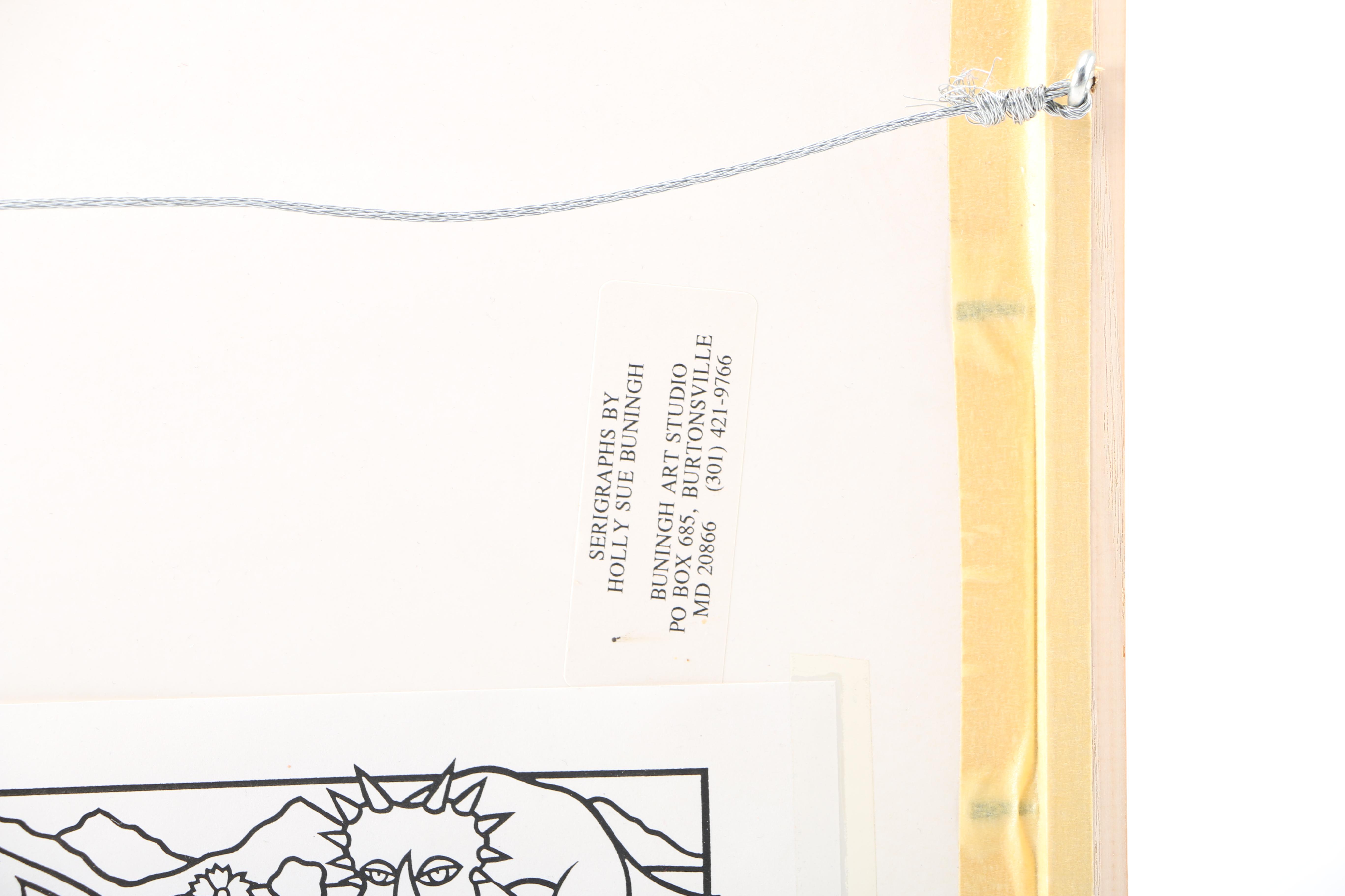 Holly Sue Buningh Limited Edition Serigraph "Dinosaurs"