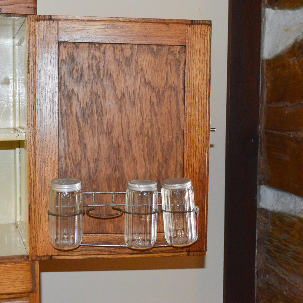 Vintage Oak Hoosier Cabinet by Boone