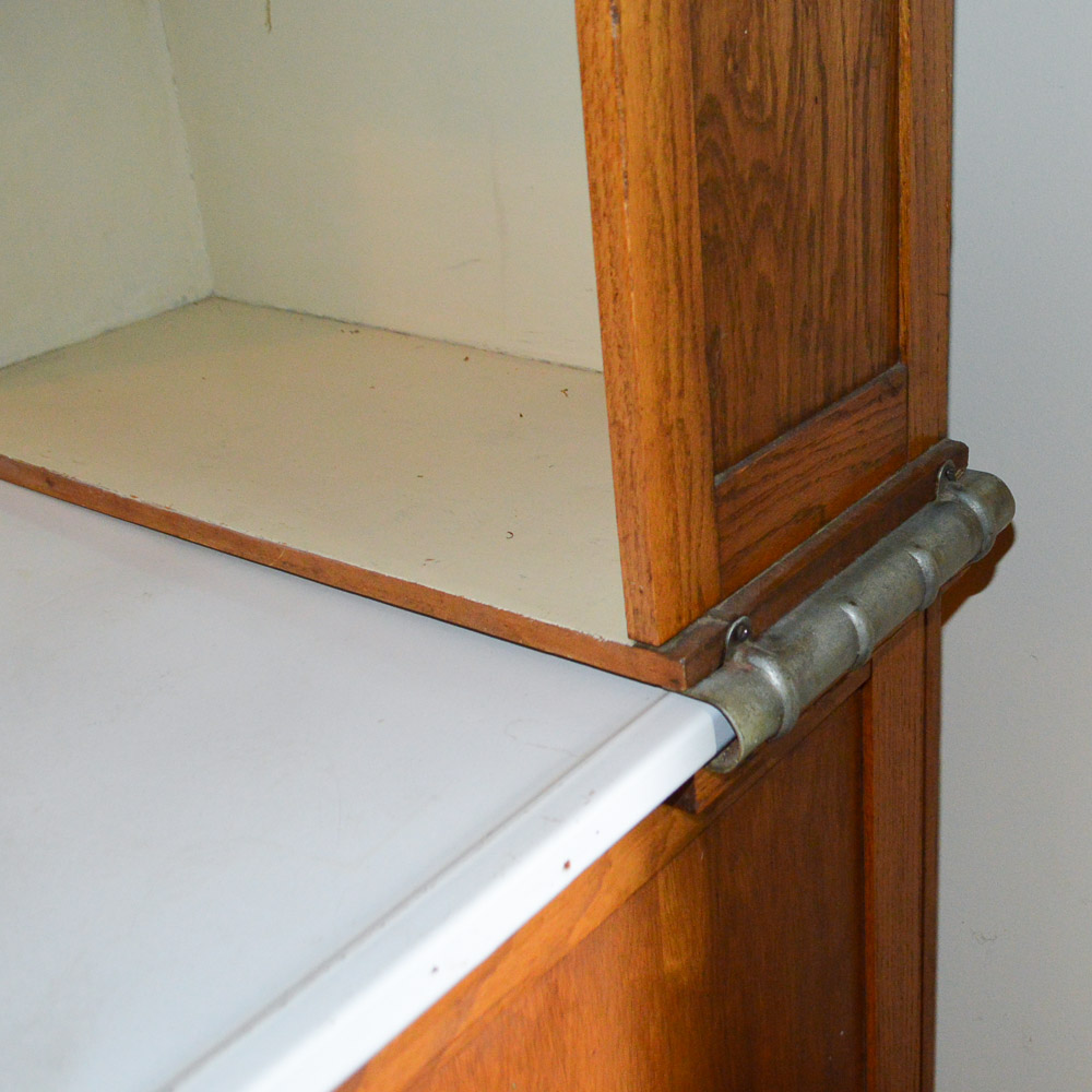 Vintage Oak Hoosier Cabinet by Boone