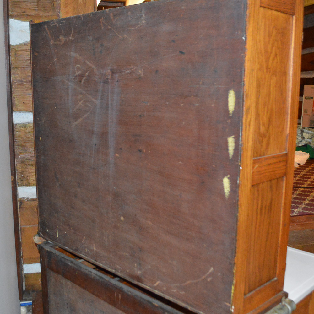 Vintage Oak Hoosier Cabinet by Boone