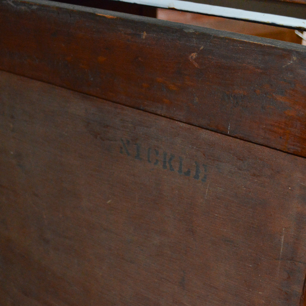 Vintage Oak Hoosier Cabinet by Boone