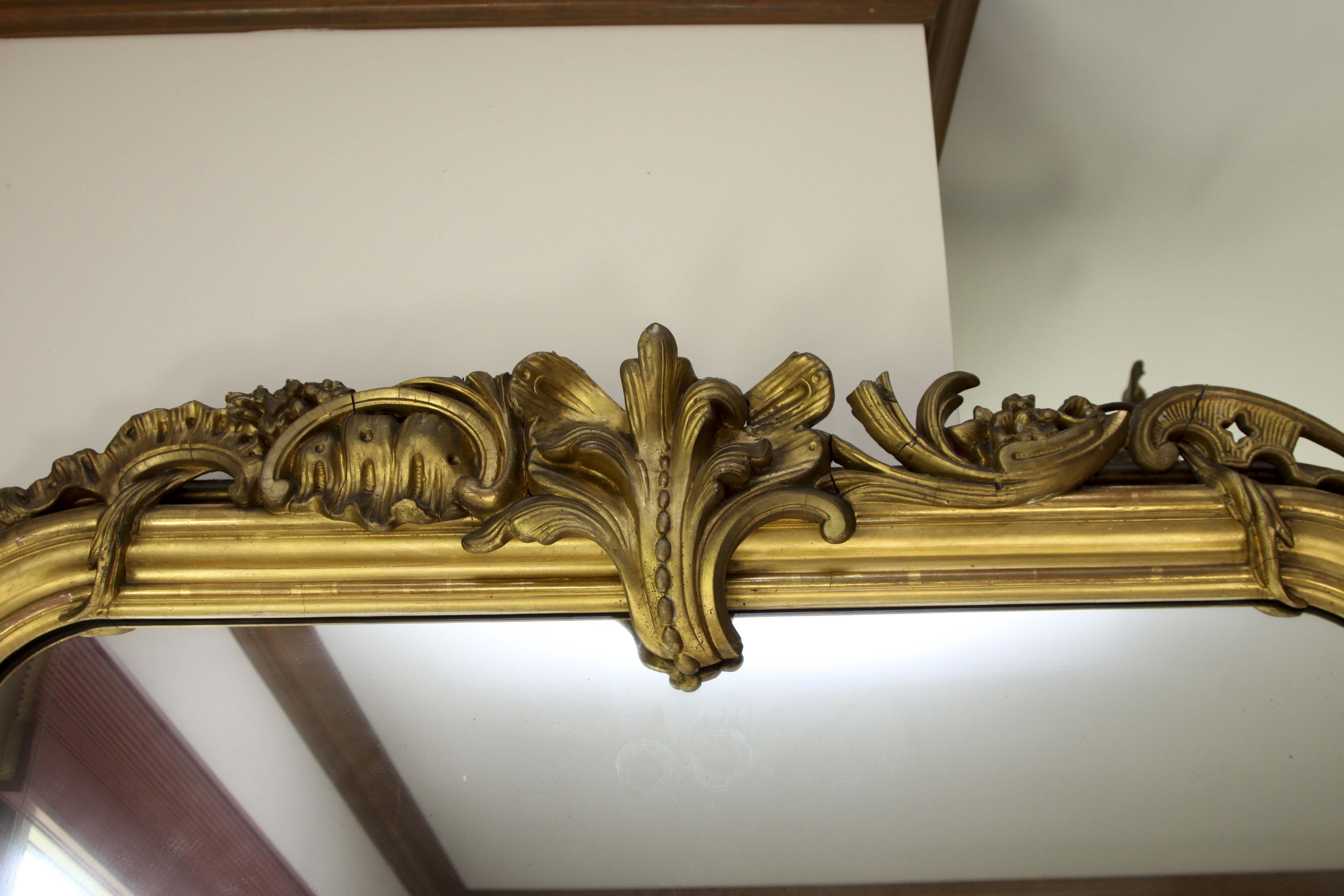 Very Large Vintage Gold Gilt Mirror