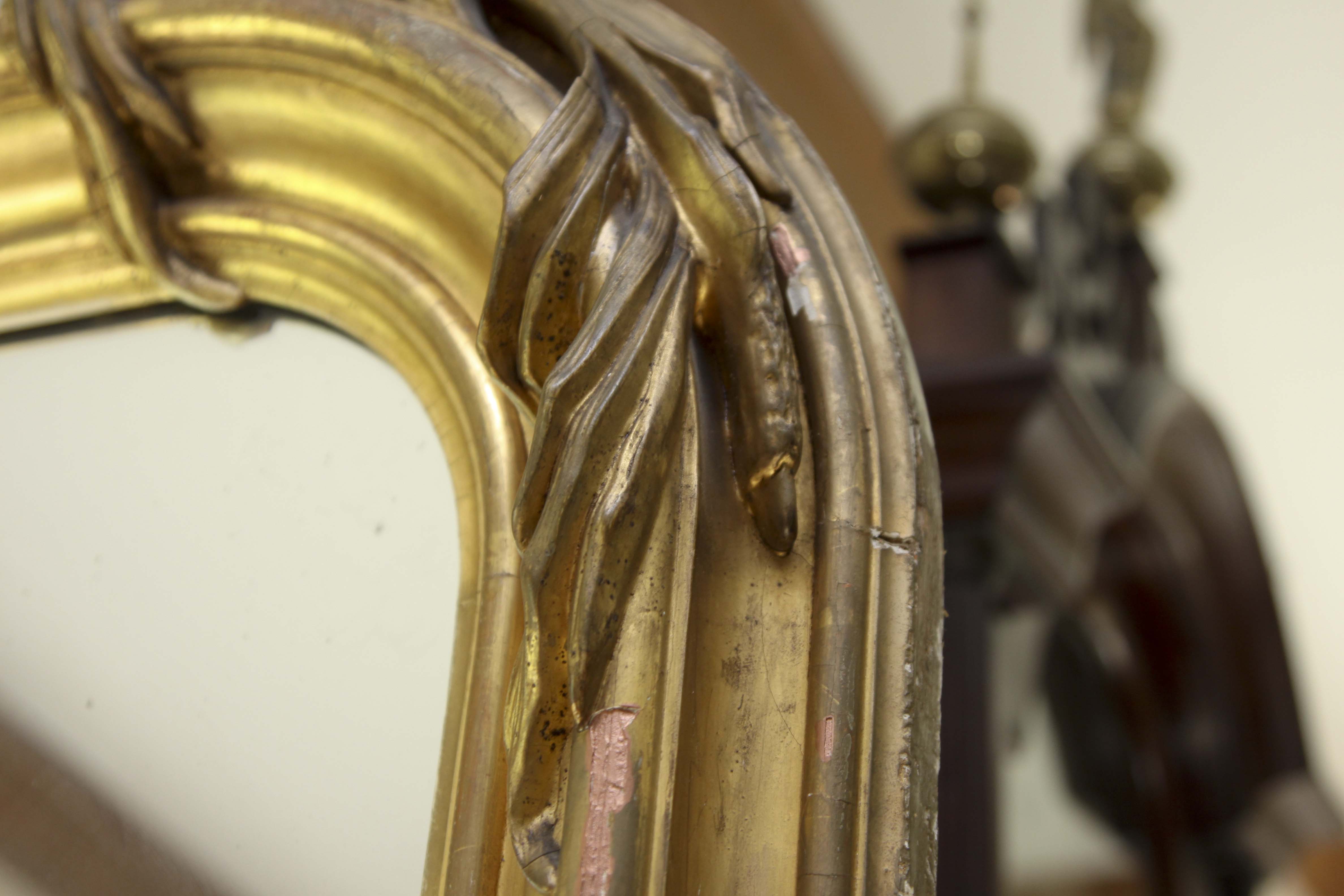 Very Large Vintage Gold Gilt Mirror