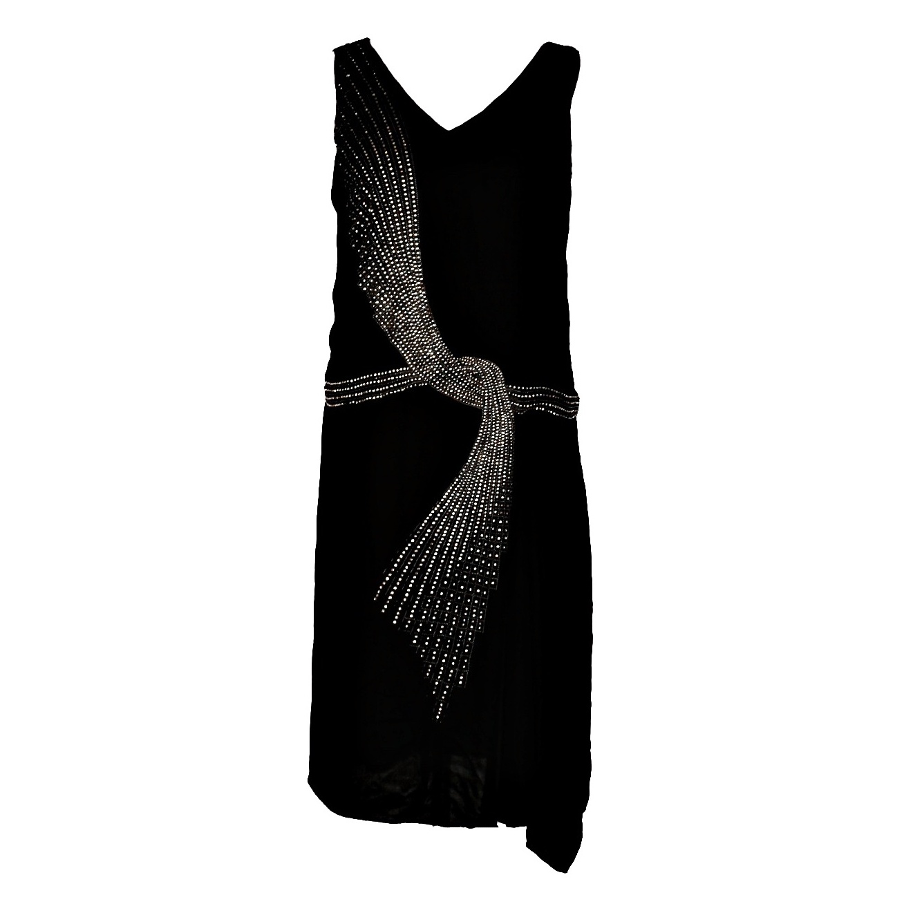 1930s Parisian Haute Couture Dress by Lucien Lelong