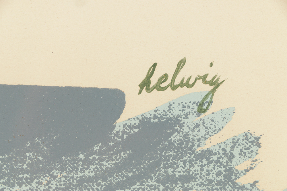 Arthur Helwig Serigraph on Paper of Sunflowers