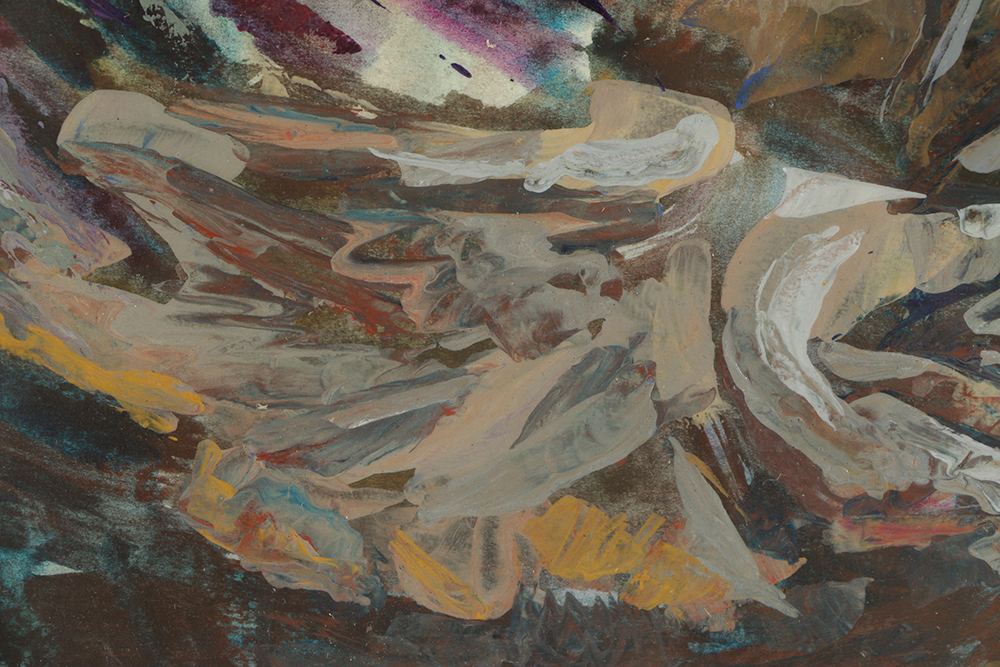 Carolyn Zimmerman Acrylic Painting on Board of Foliage