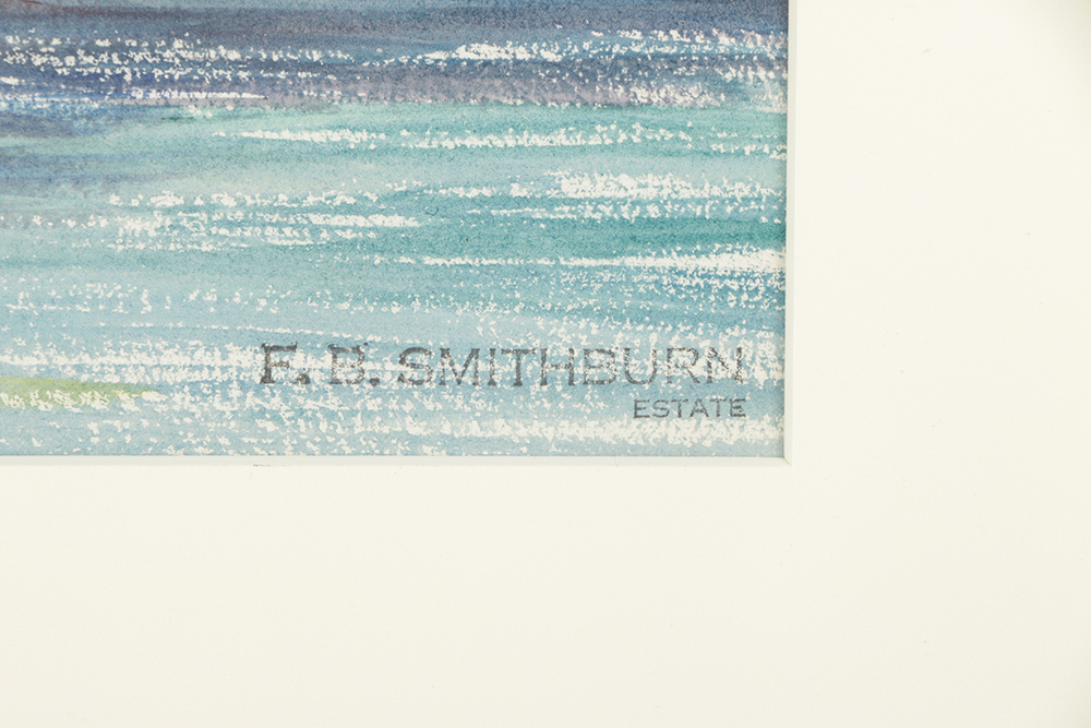 Florence Bartley Smithburn Watercolor on Paper of Landscape