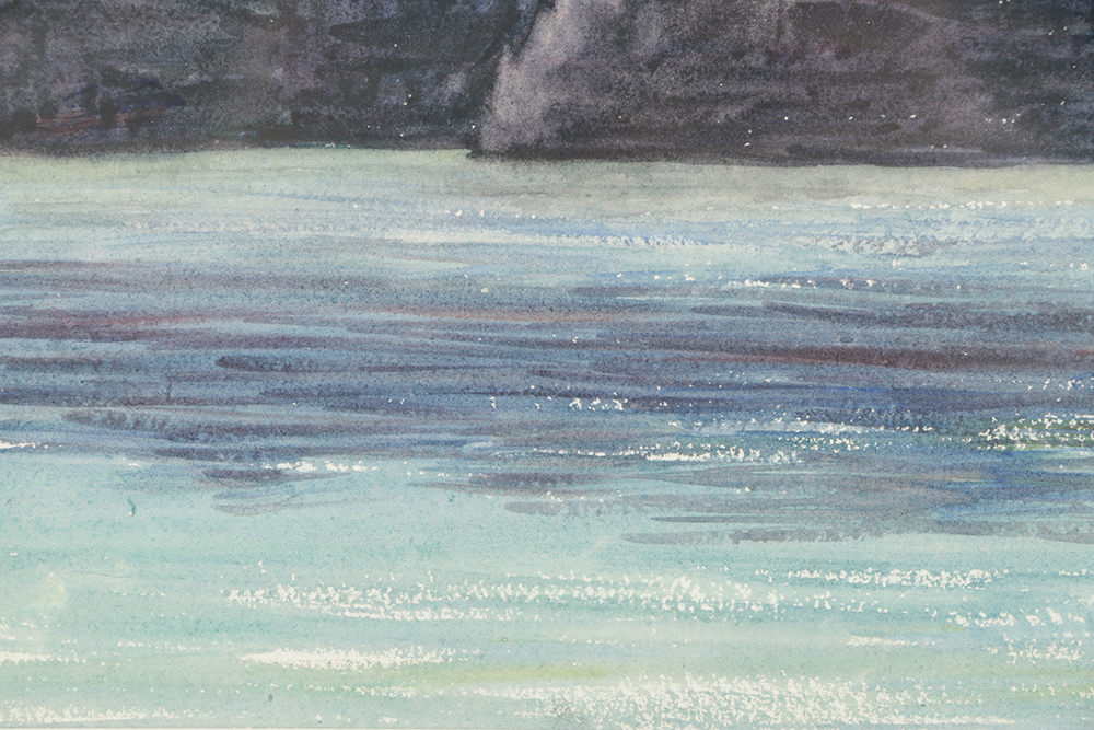 Florence Bartley Smithburn Watercolor on Paper of Landscape