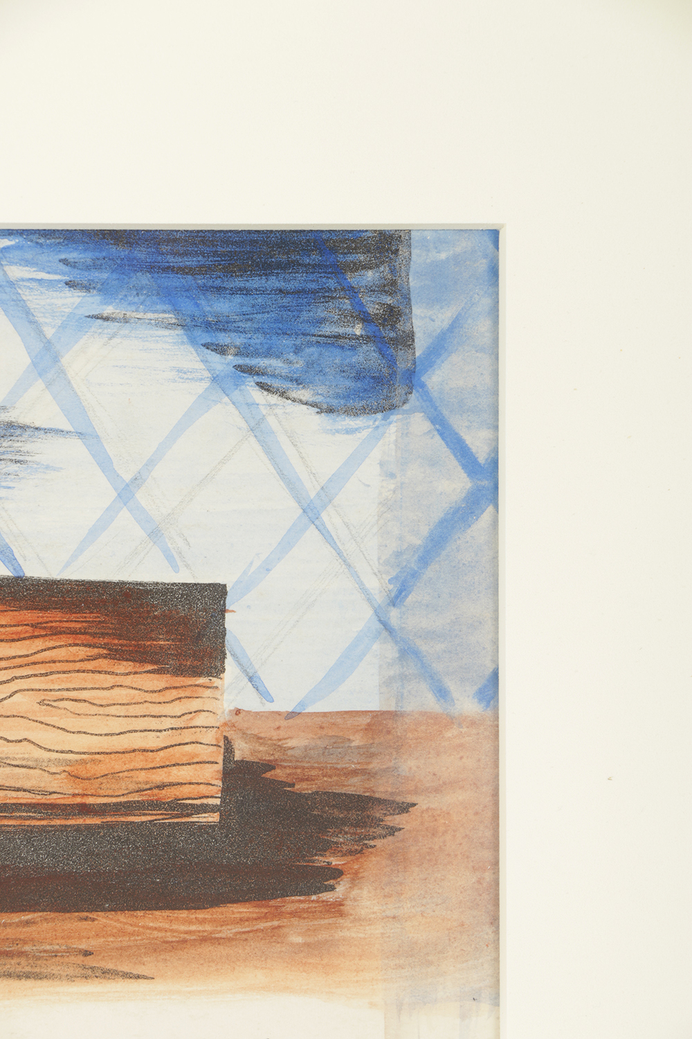 Edgar Yaeger Watercolor Painting on Paper of Abstract Still Life