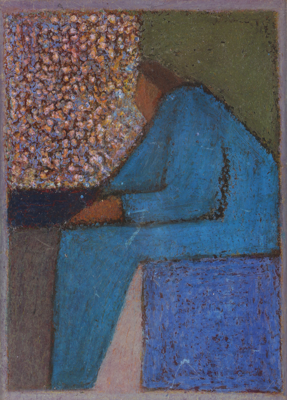 Edgar Hatten Oil Painting on Paper "Ed"