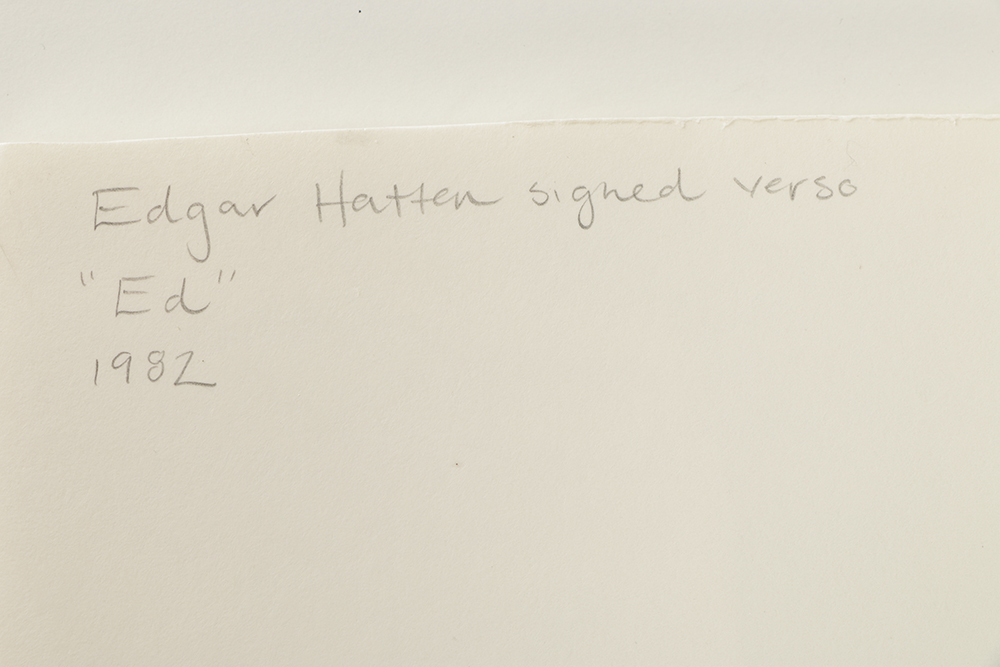 Edgar Hatten Oil Painting on Paper "Ed"