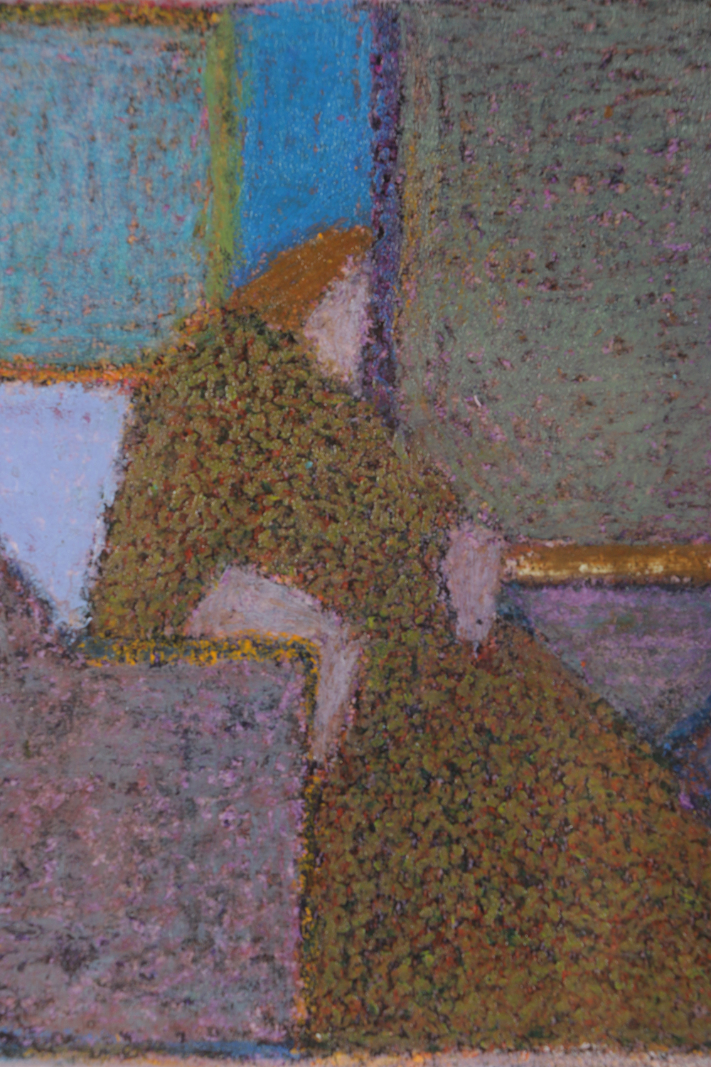 Edgar Hatten Oil Painting on Paper "Folk 500"