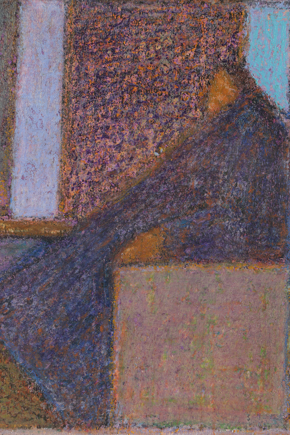 Edgar Hatten Oil Painting on Paper "Folk 500"