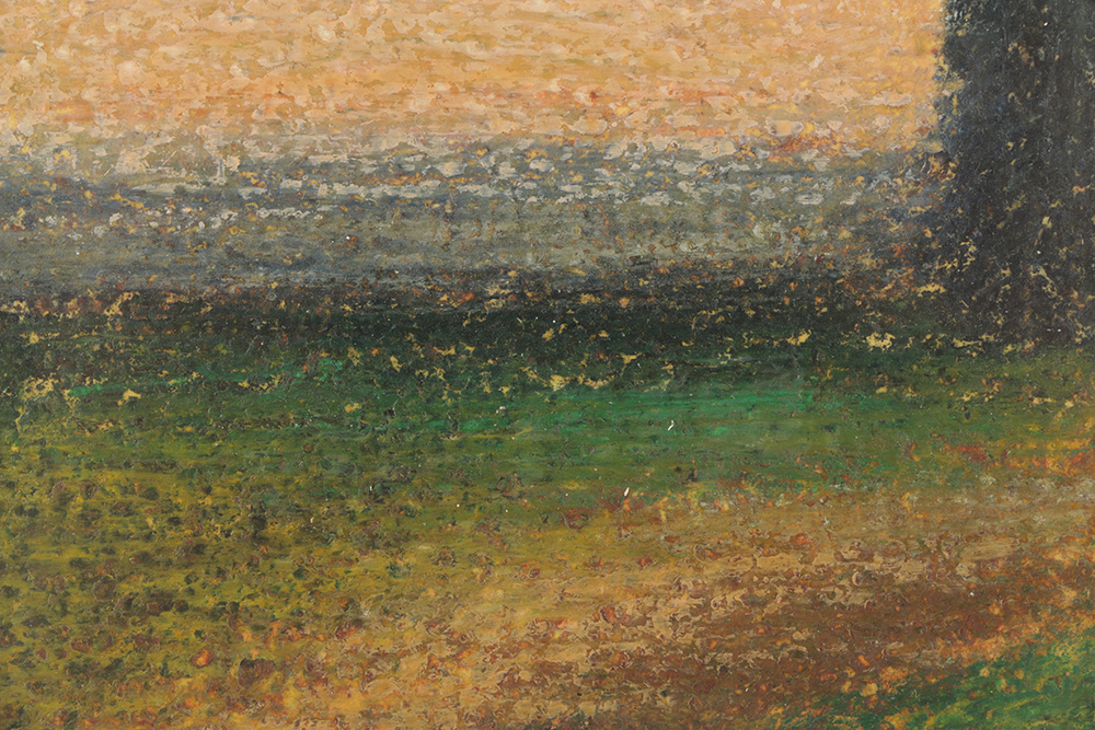 Edgar Hatten Pastel Drawing on Paper "Dark House"