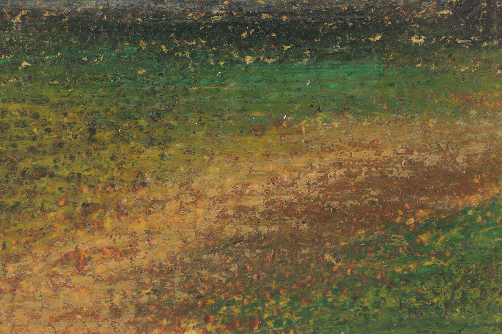 Edgar Hatten Pastel Drawing on Paper "Dark House"