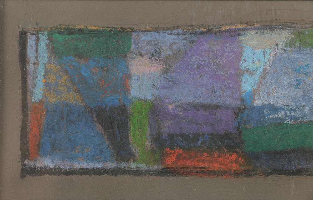 Edgar Hatten Mixed Media on Paper Abstract Composition