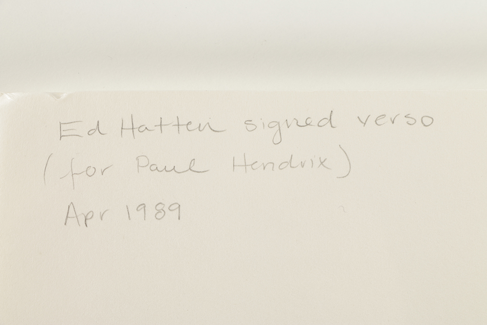 Edgar Hatten Mixed Media on Paper Abstract Composition