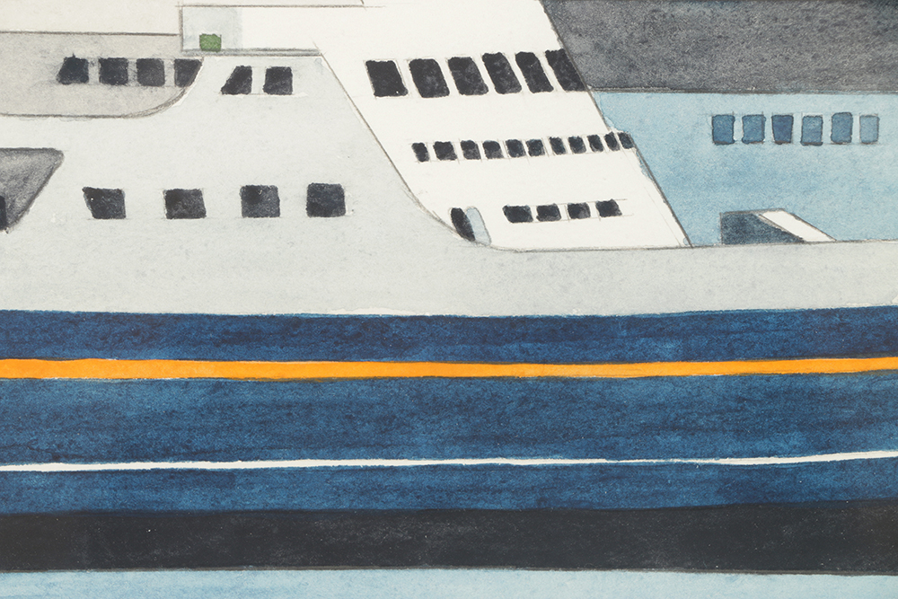 Robert Herrmann Watercolor Painting on Paper "Mantanuska II"