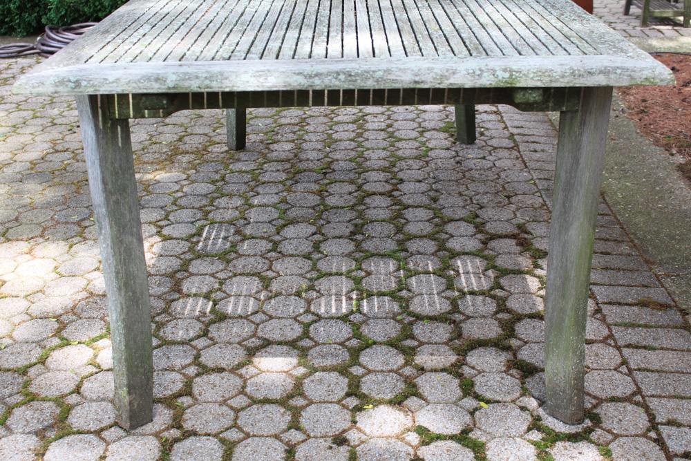 Large Teak Wood Outdoor Table by Smith and Hawken EBTH