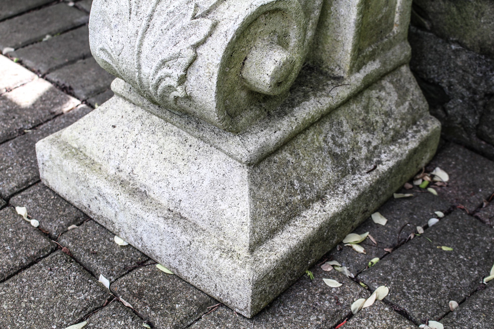 Frontgate Outdoor Concrete Console Table With Urns