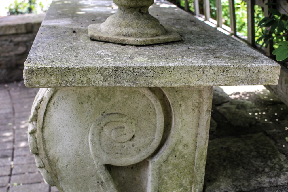 Frontgate Outdoor Concrete Console Table With Urns