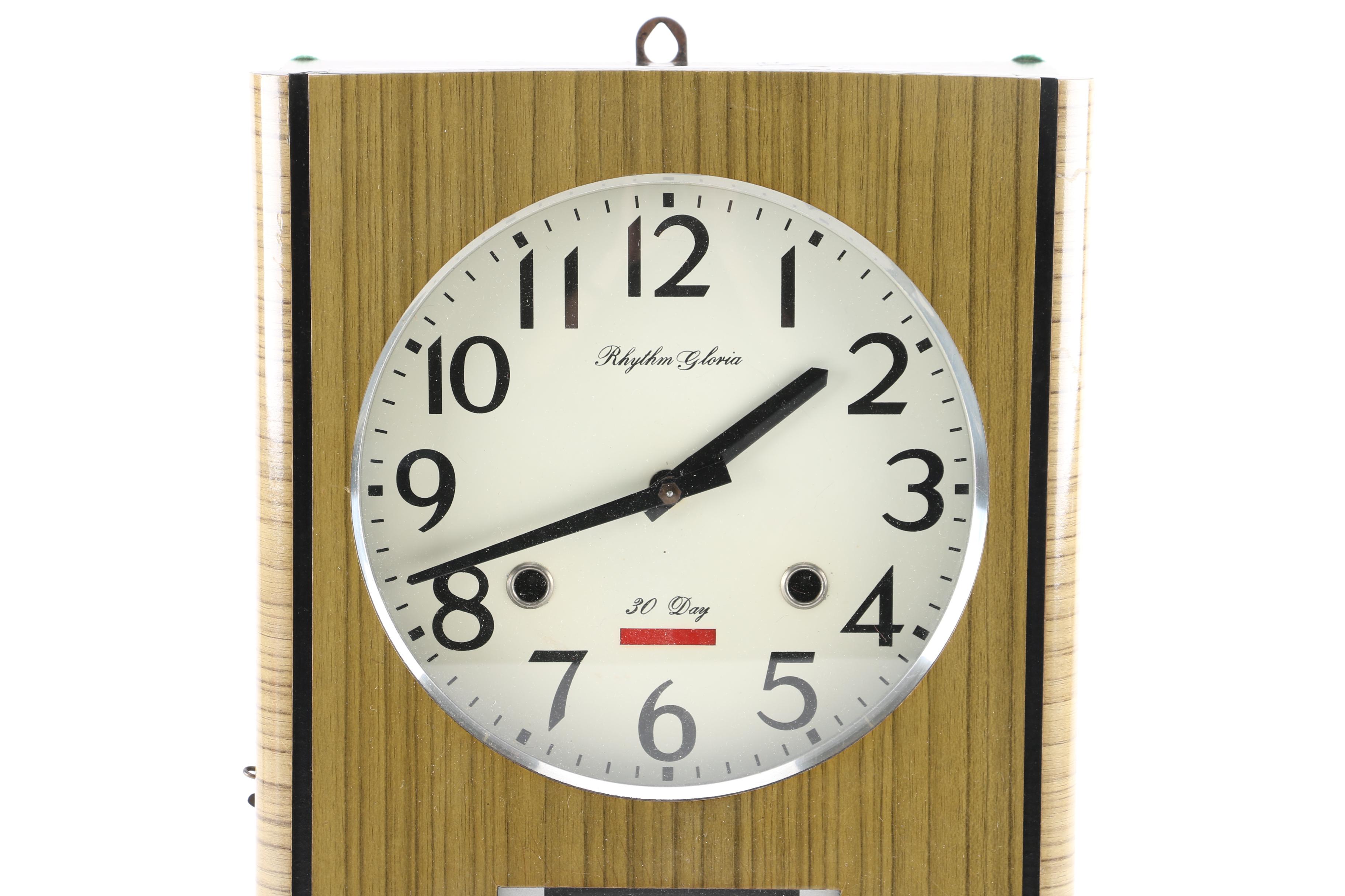 Rhythm Gloria 30 Day Day-Date Wall Clock