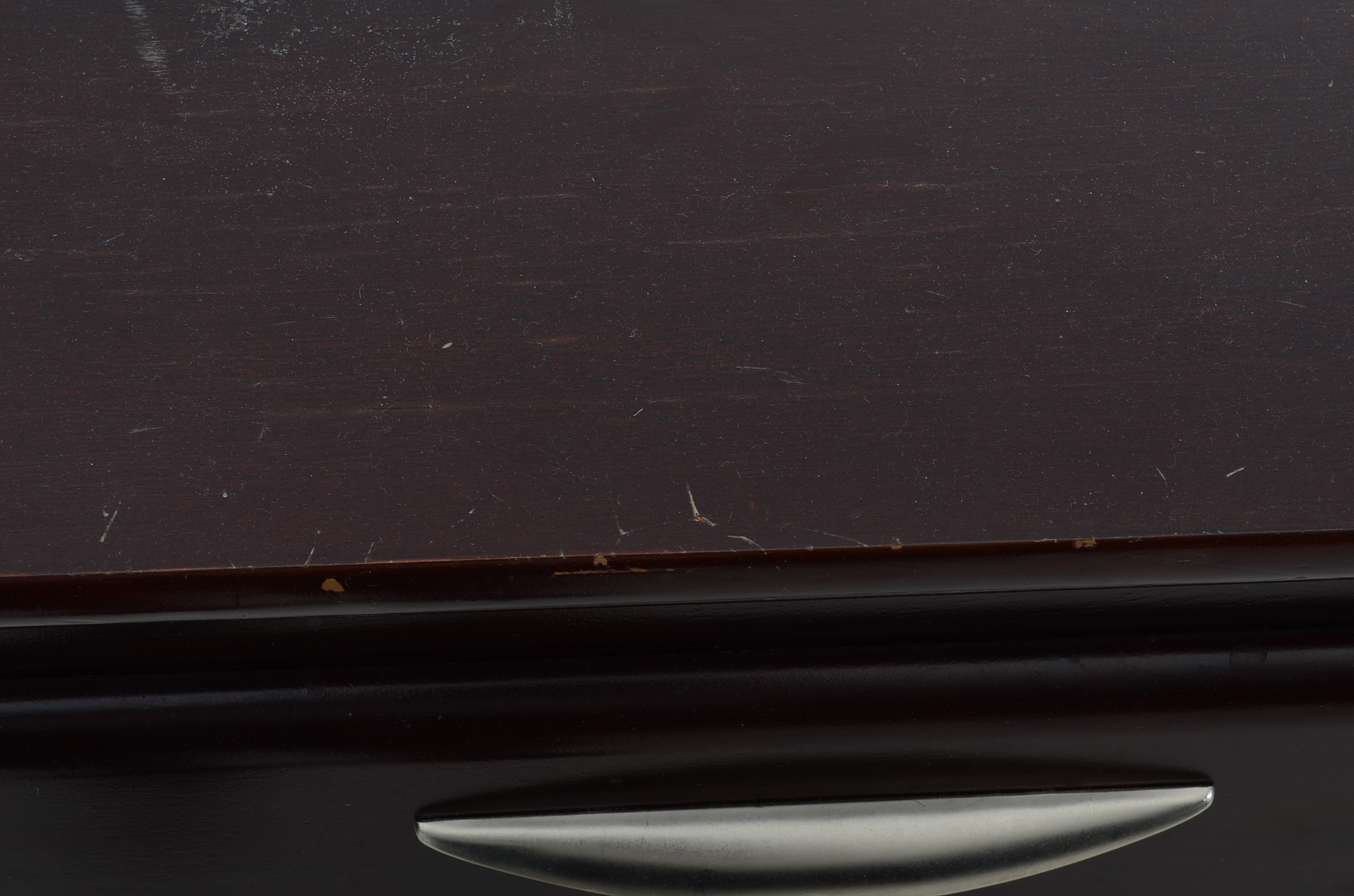 Contemporary Mahogany Finish Nightstand