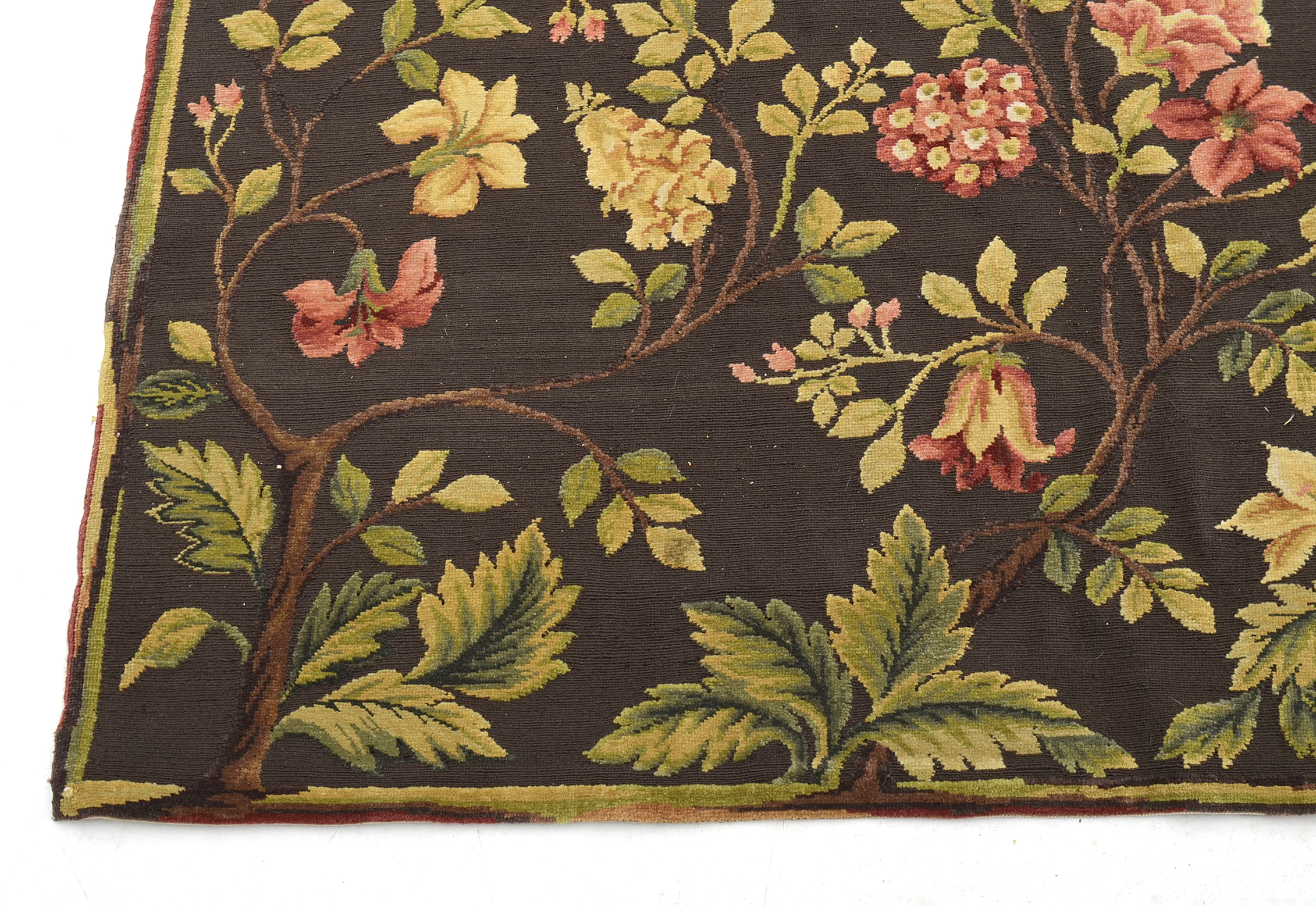 Needlepoint Style Wool Rug