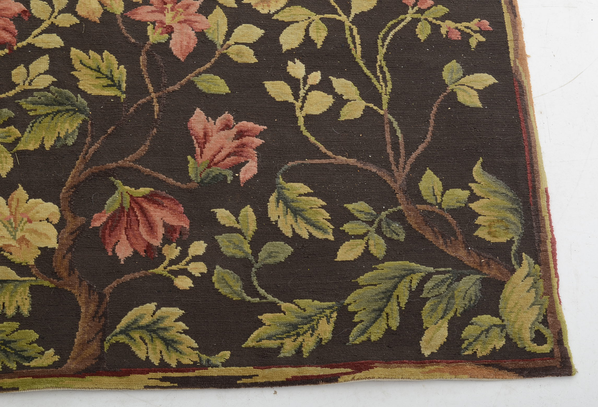 Needlepoint Style Wool Rug