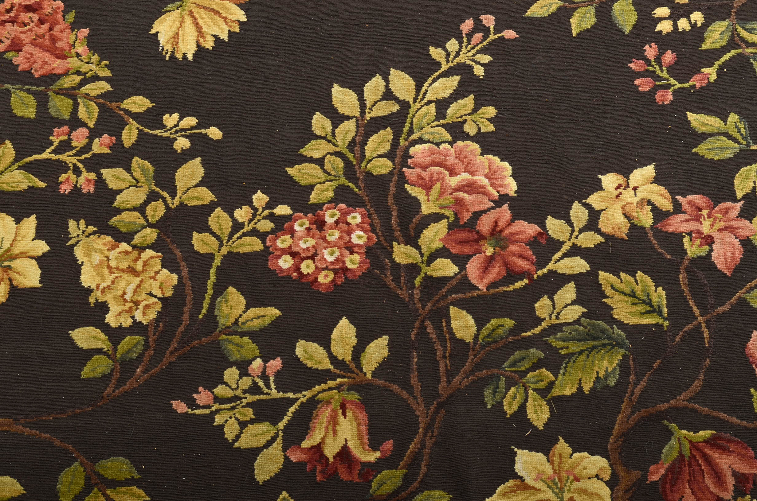 Needlepoint Style Wool Rug