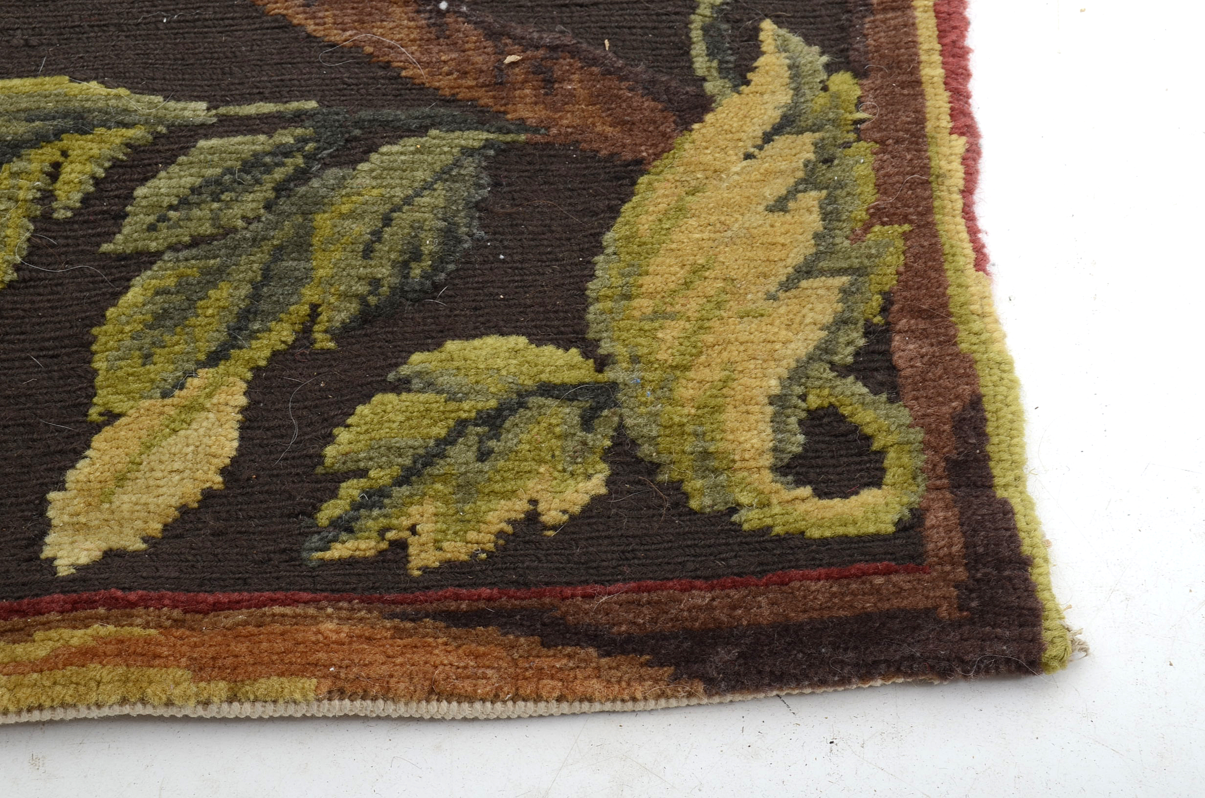 Needlepoint Style Wool Rug