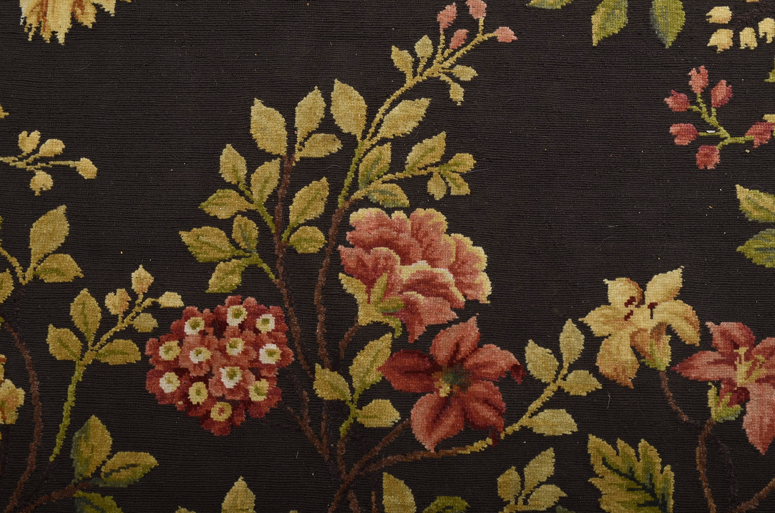 Needlepoint Style Wool Rug