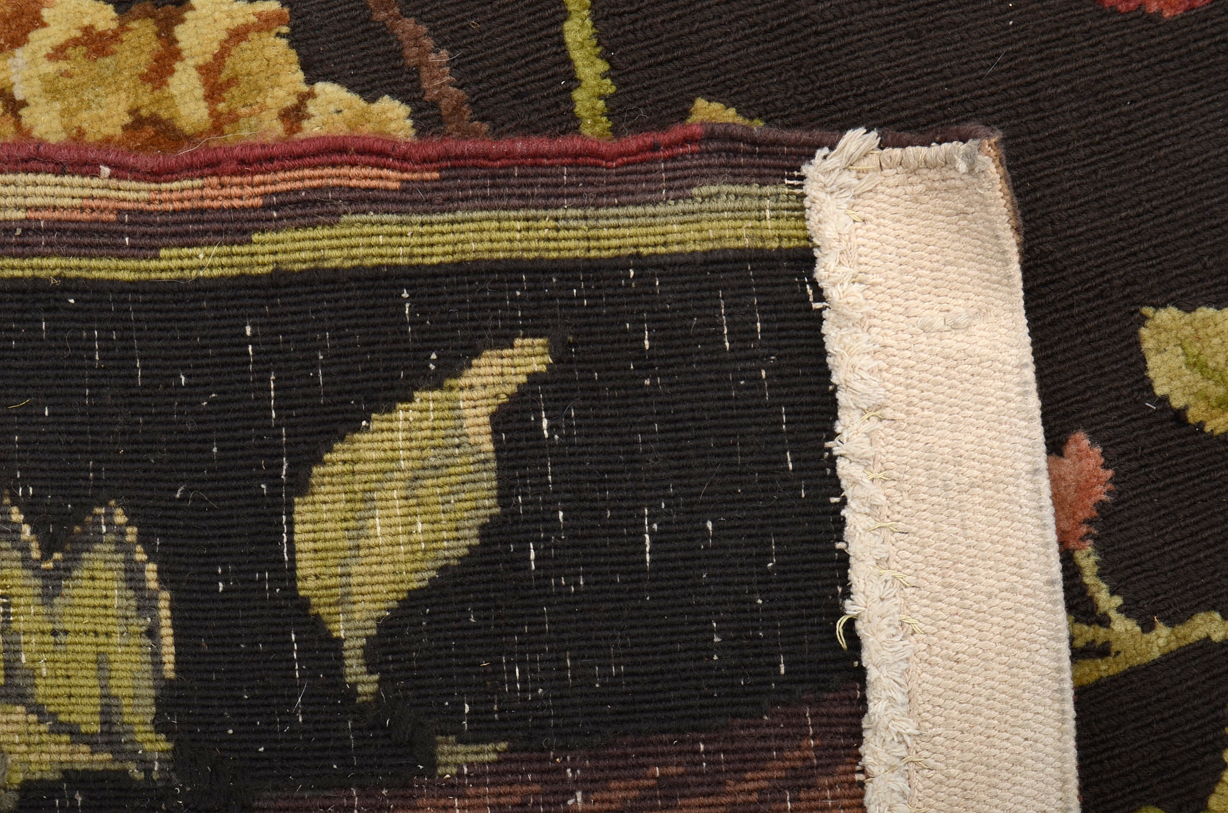 Needlepoint Style Wool Rug