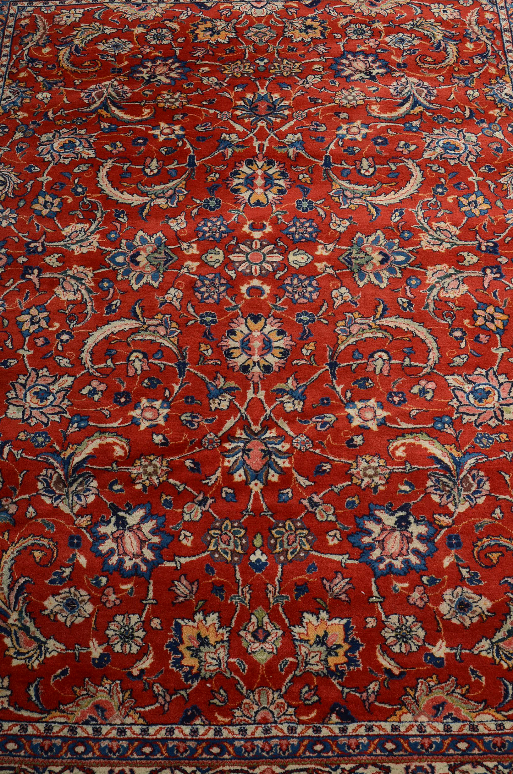 Hand Knotted Mashhad Wool Area Rug