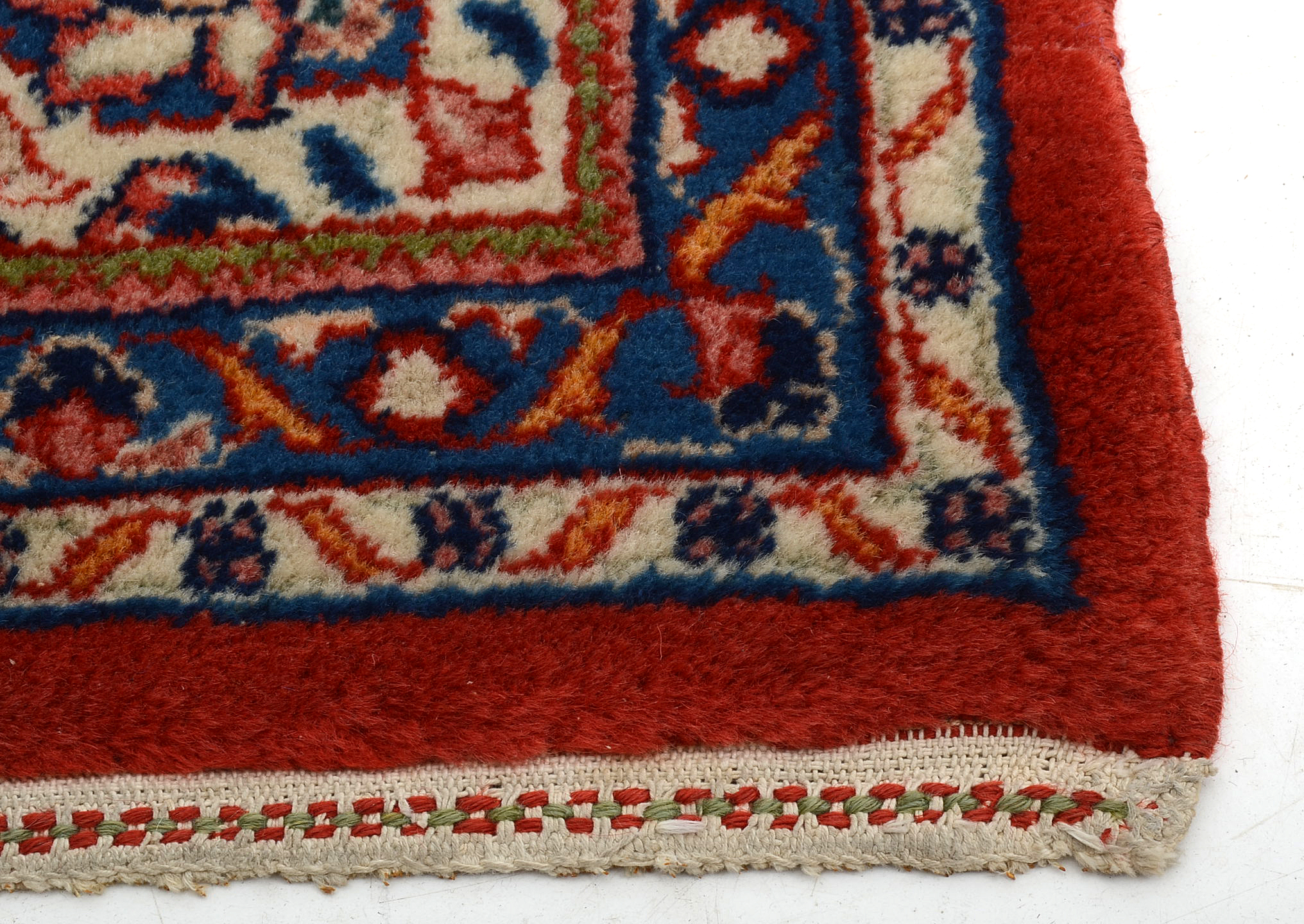 Hand Knotted Mashhad Wool Area Rug