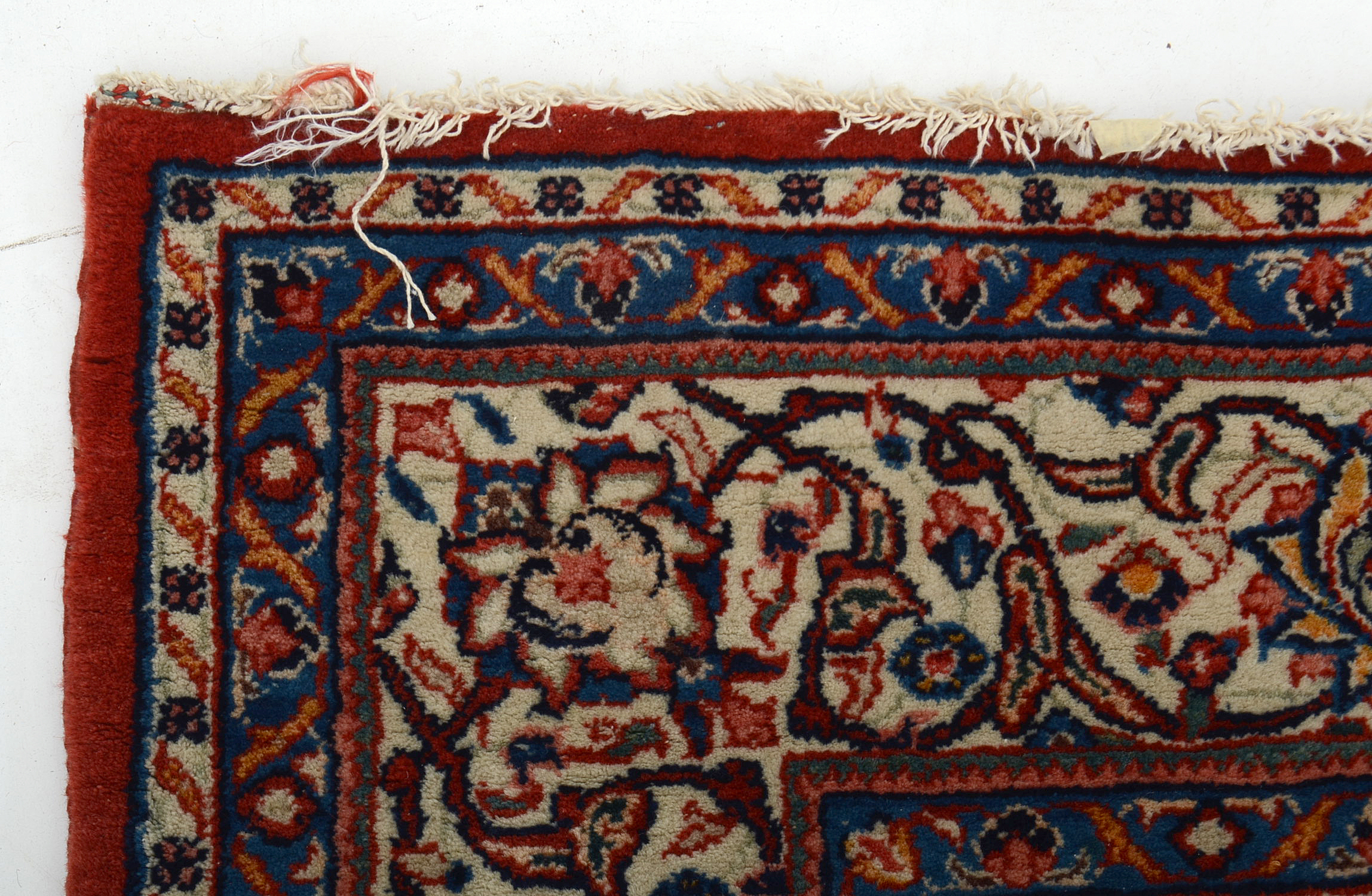 Hand Knotted Mashhad Wool Area Rug