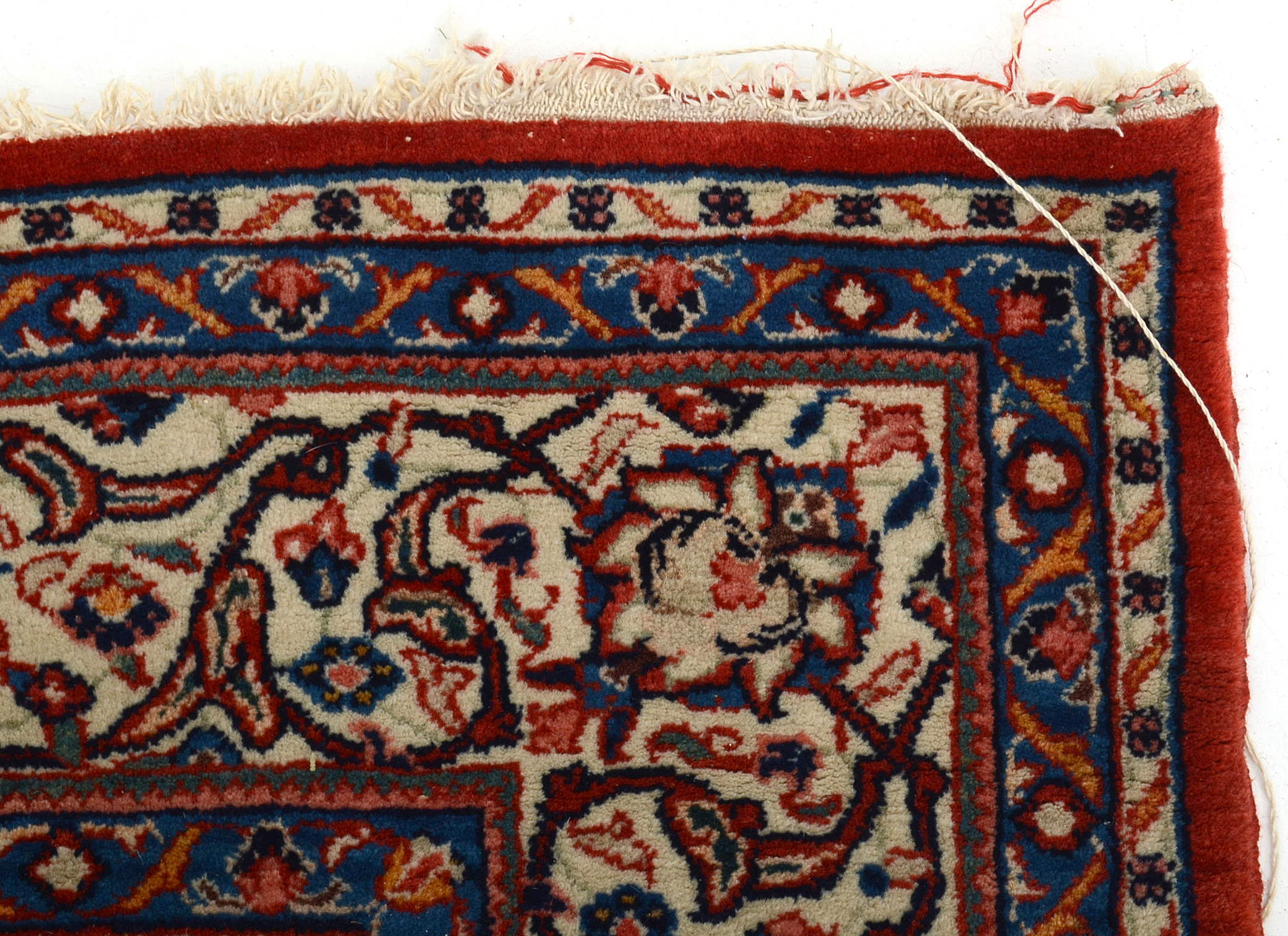 Hand Knotted Mashhad Wool Area Rug