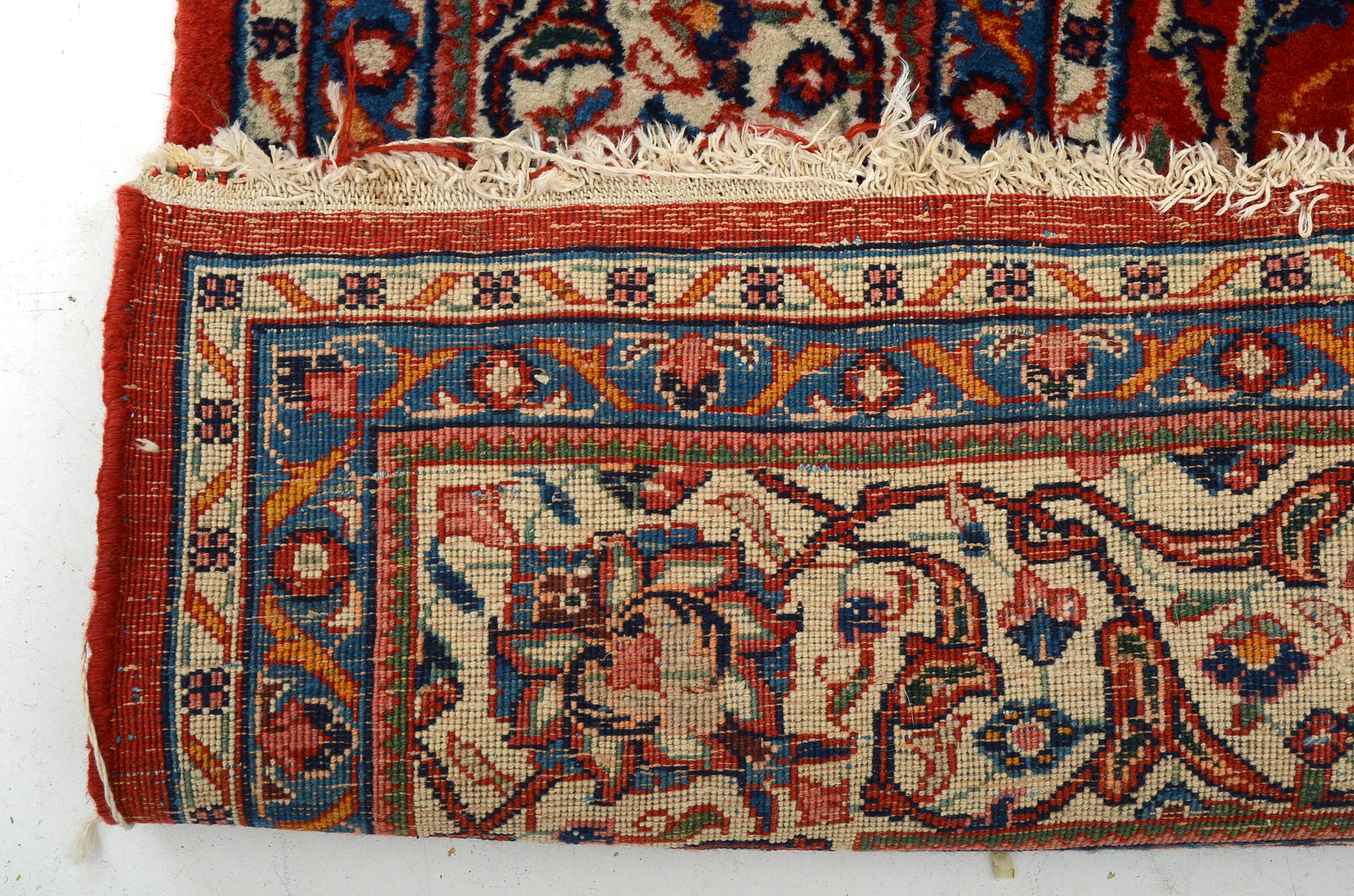 Hand Knotted Mashhad Wool Area Rug