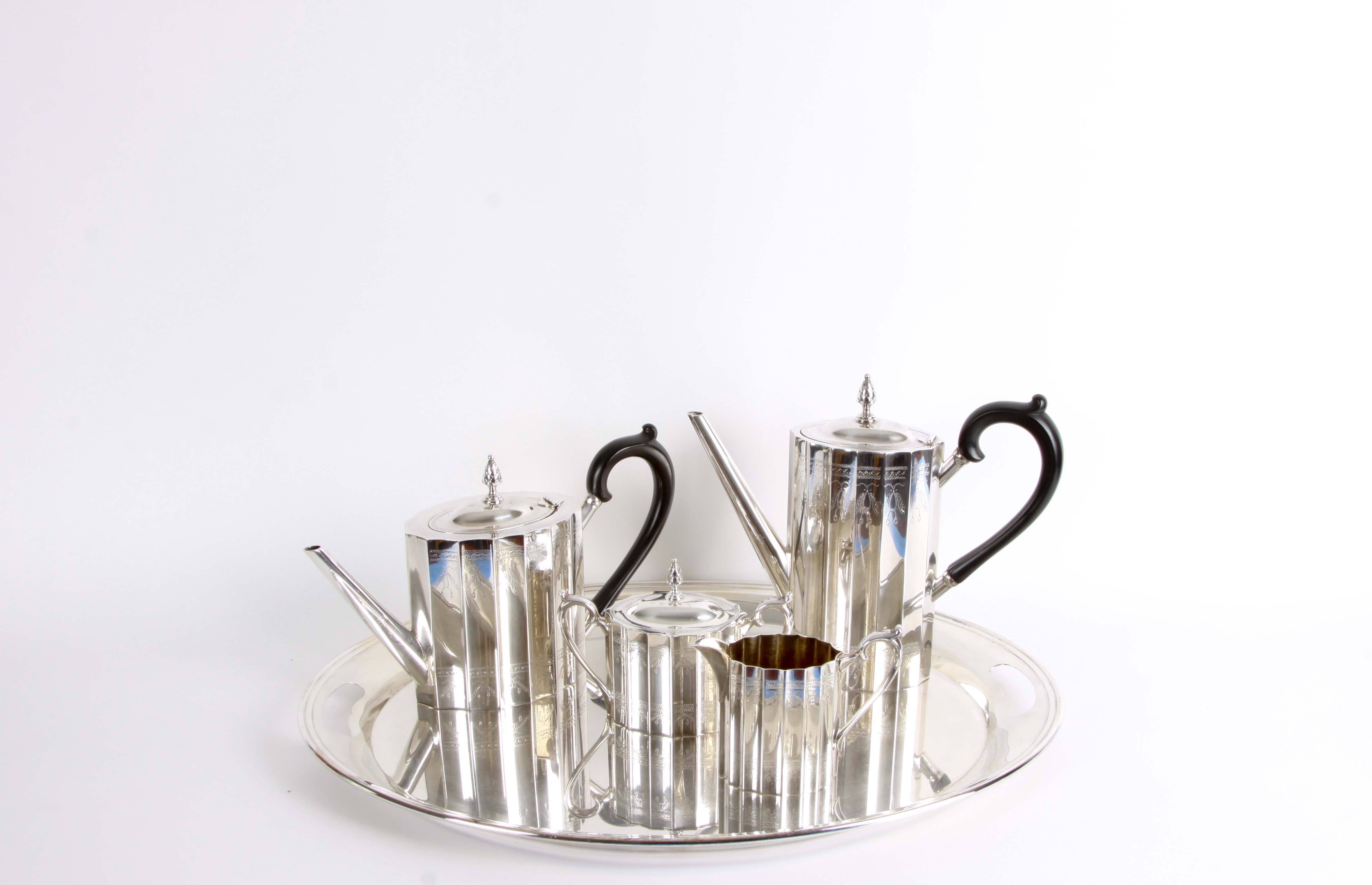 Lunt Silverplate Holloware "Paul Revere" Tea Set