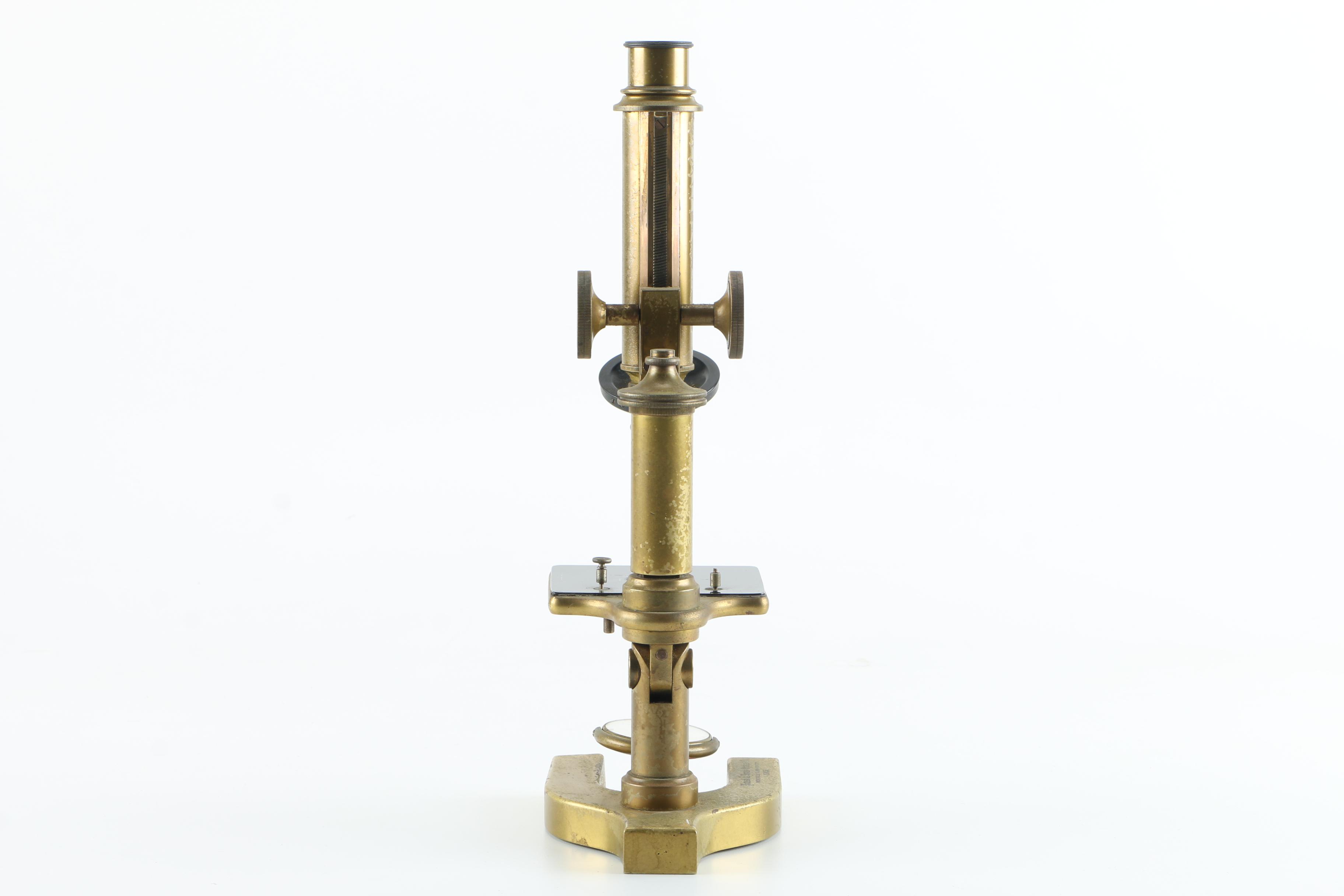 Early 20th Century Bausch & Lomb Microscope and Lenses