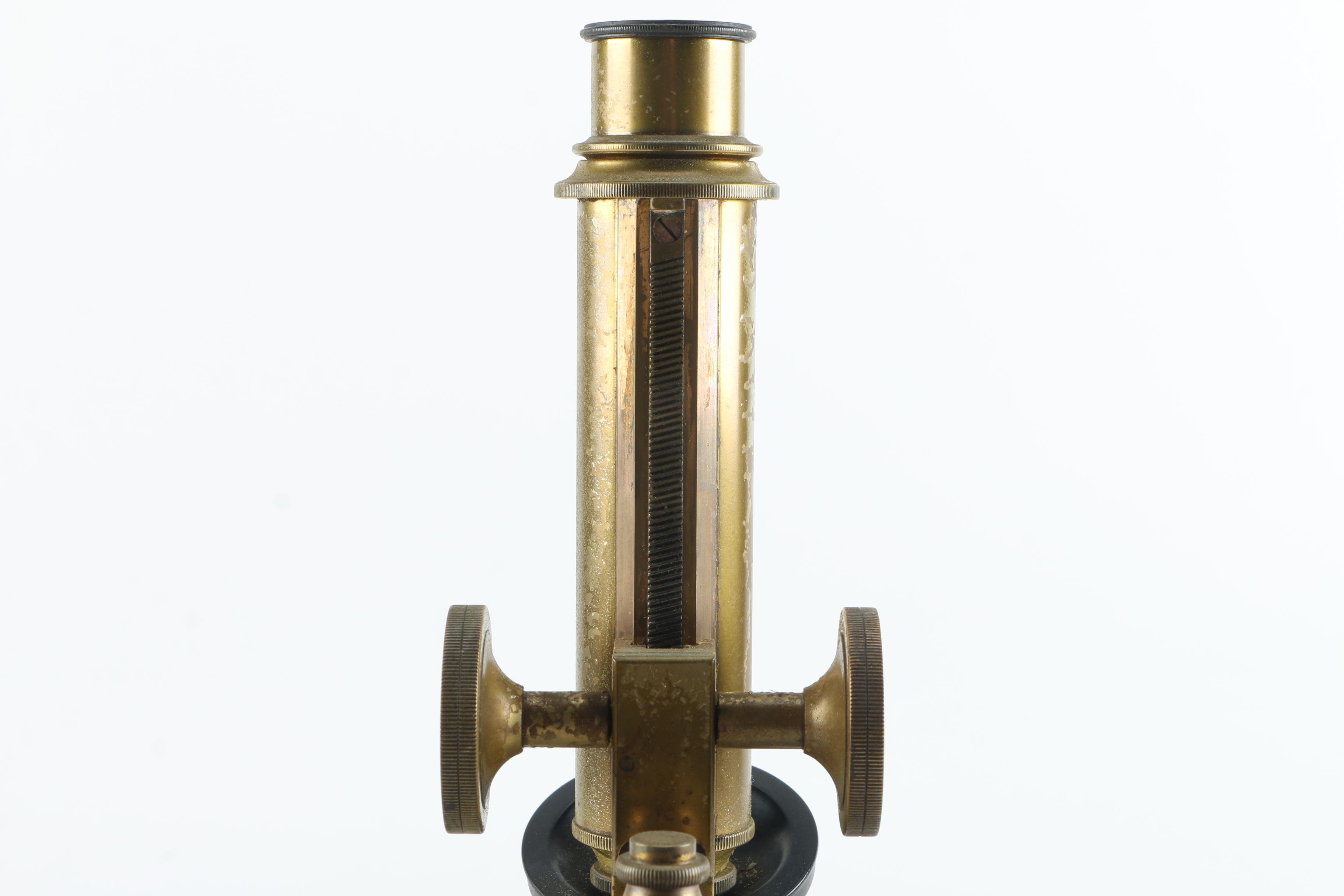 Early 20th Century Bausch & Lomb Microscope and Lenses