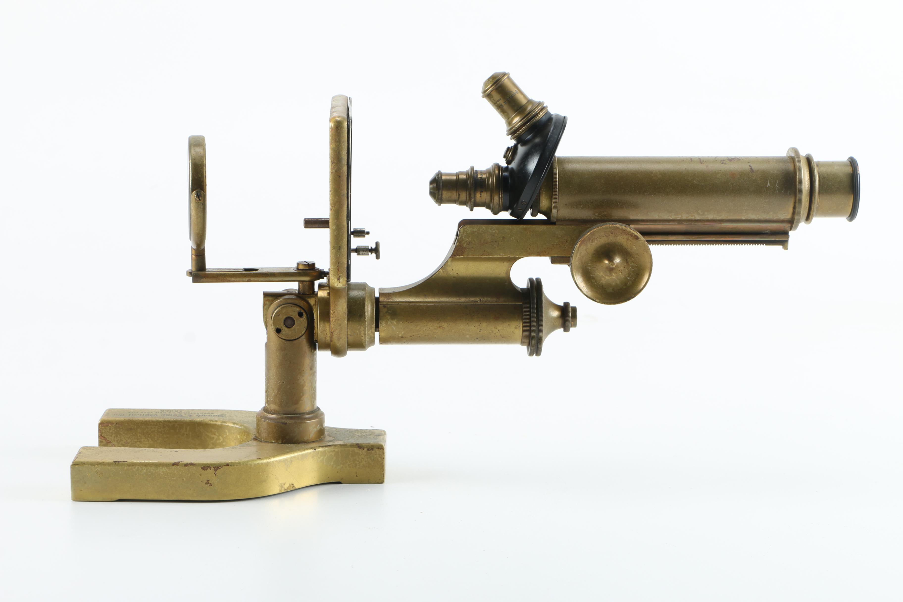 Early 20th Century Bausch & Lomb Microscope and Lenses