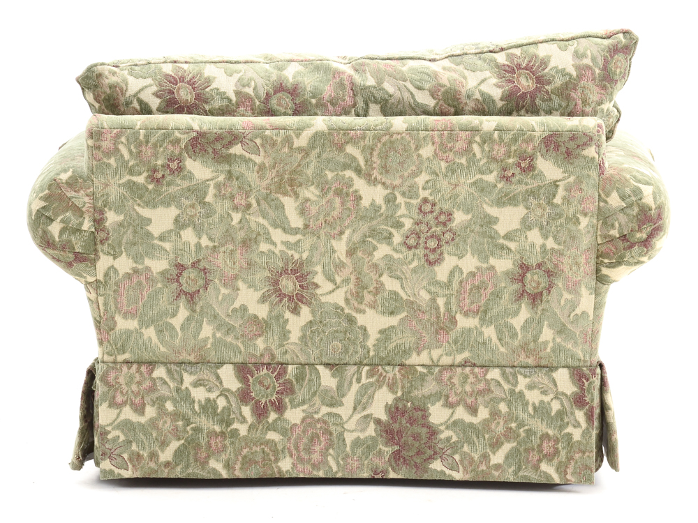 Green Floral Oversized Armchair