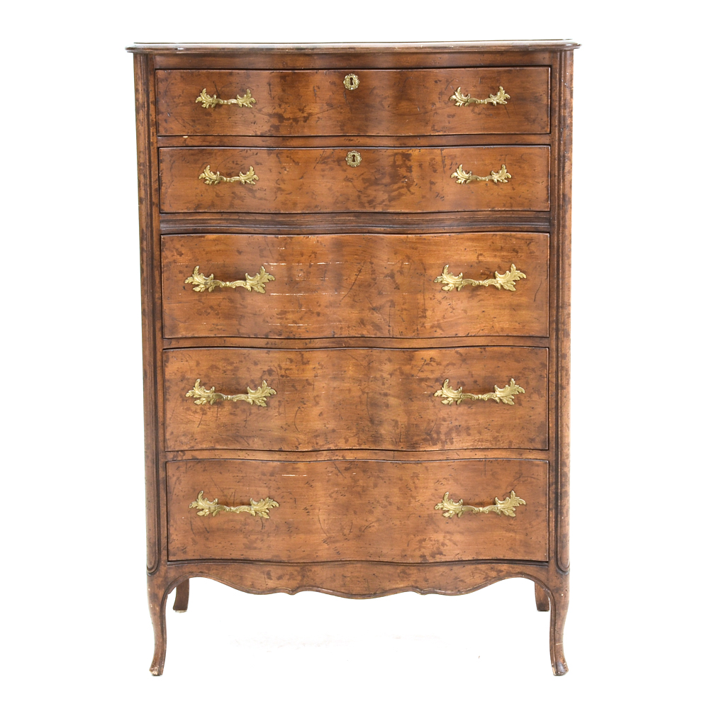 Serpentine Front Chest of Drawers