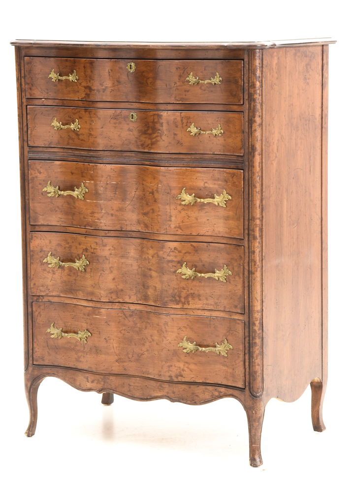 Serpentine Front Chest of Drawers