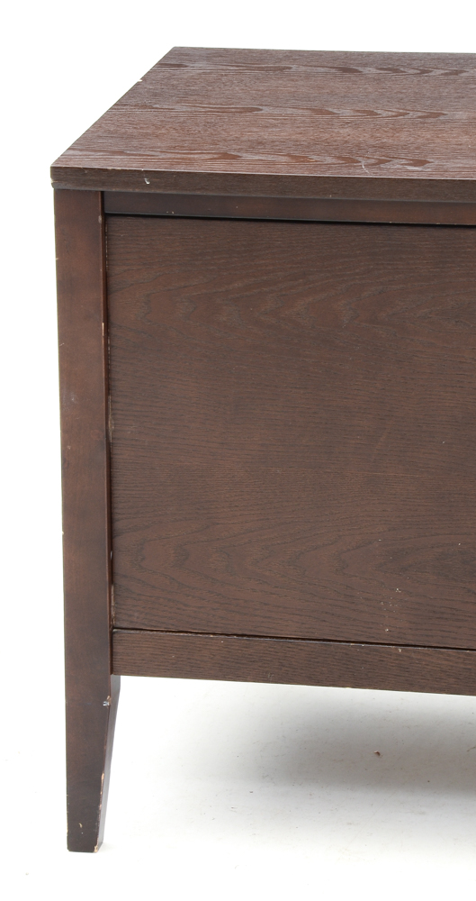Walnut Finish Media Console