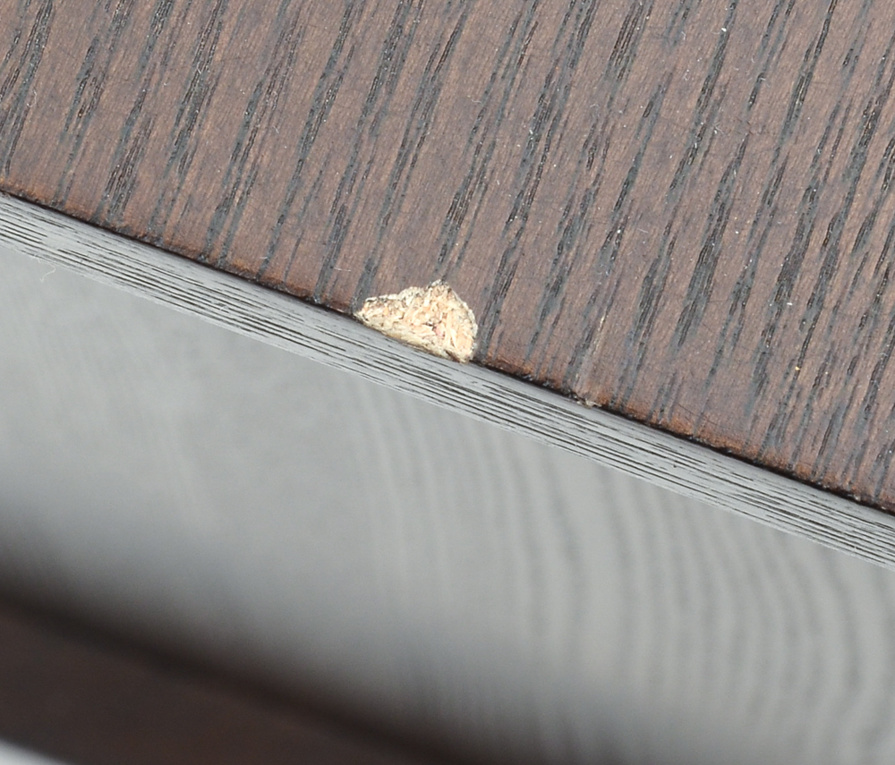 Walnut Finish Media Console