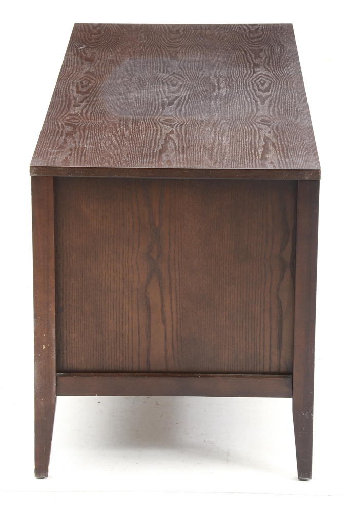 Walnut Finish Media Console