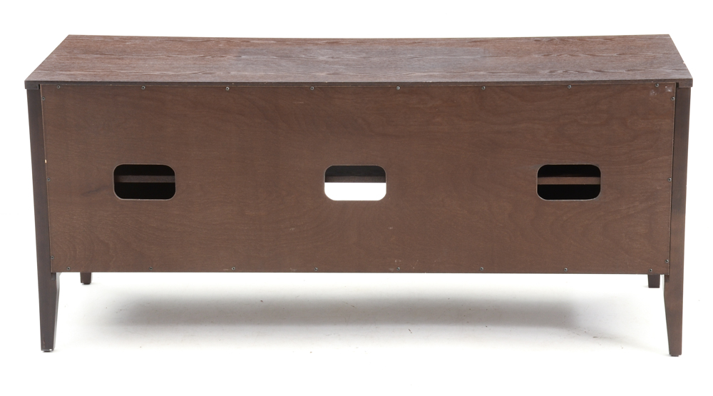 Walnut Finish Media Console