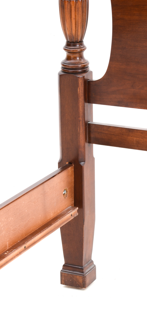 King Size Maple Rope Turned Poster Bed